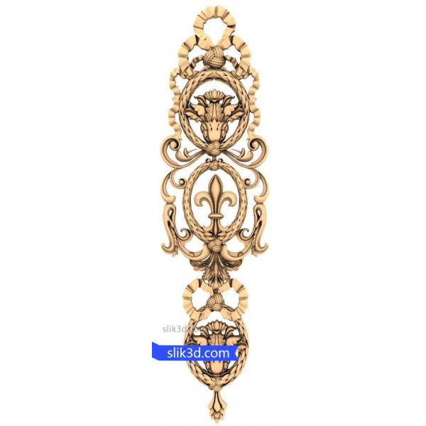 Royal Emblem 3D STL Model for CNC Router