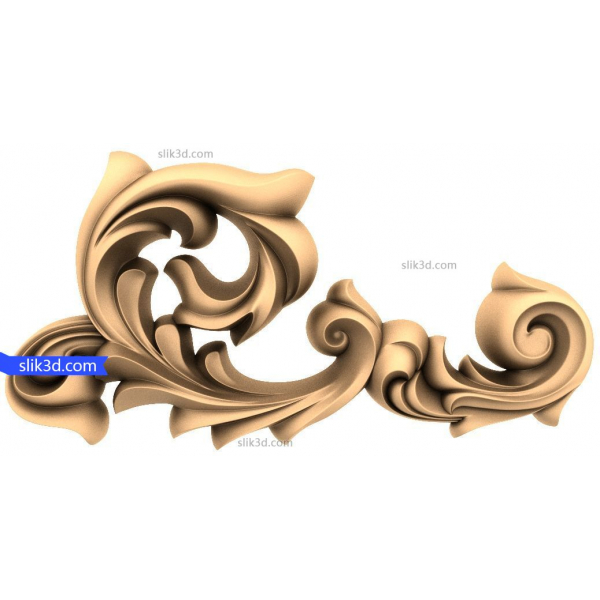 Floral Elegance 3D STL Model for CNC Routers