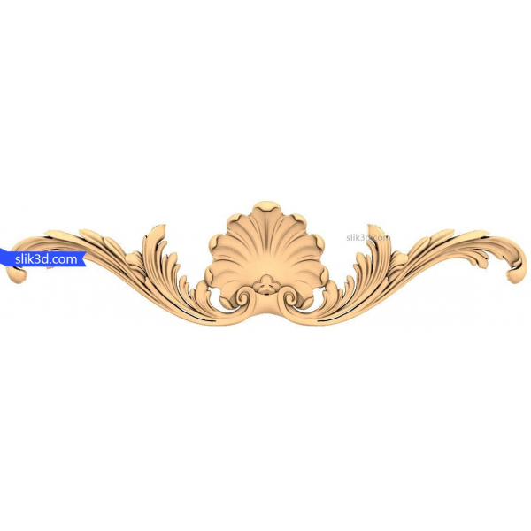 Baroque Elegance Ornament 3D Model for CNC Baroque Elegance Ornament 3D Model for CNC