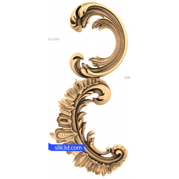 Baroque Elegance 3D STL Model for CNC and 3D Printing Baroque Elegance 3D STL Model for CNC and 3D Printing