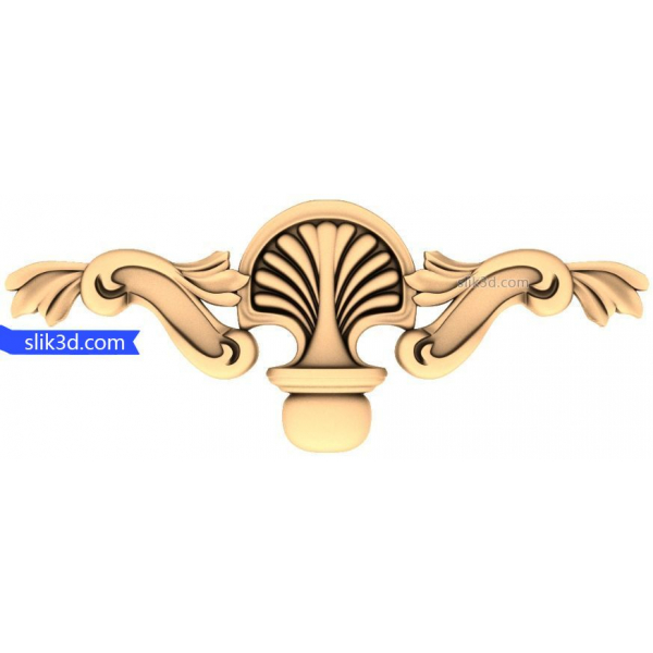 Regal Shell Ornament 3D STL Model for CNC Regal Shell Ornament 3D STL Model for CNC