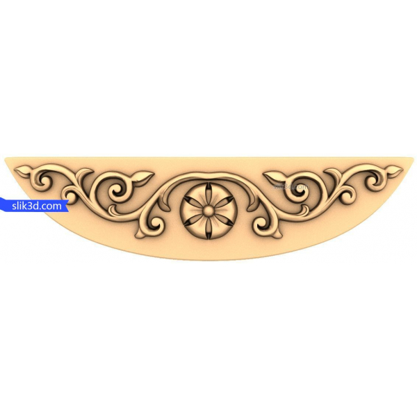 Ornamental Floral Arch 3D STL Model Ornamental Floral Arch 3D STL Model