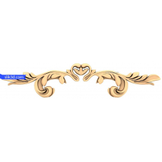 Elemento decorativo armonia floreale