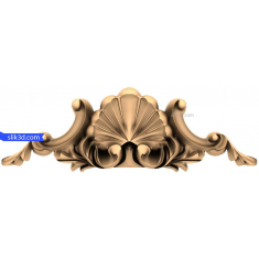 Elemento decorativo a forma di conchiglia