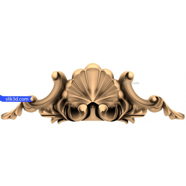 Shell Flourish dekorativt element til CNC Shell Flourish dekorativt element til CNC