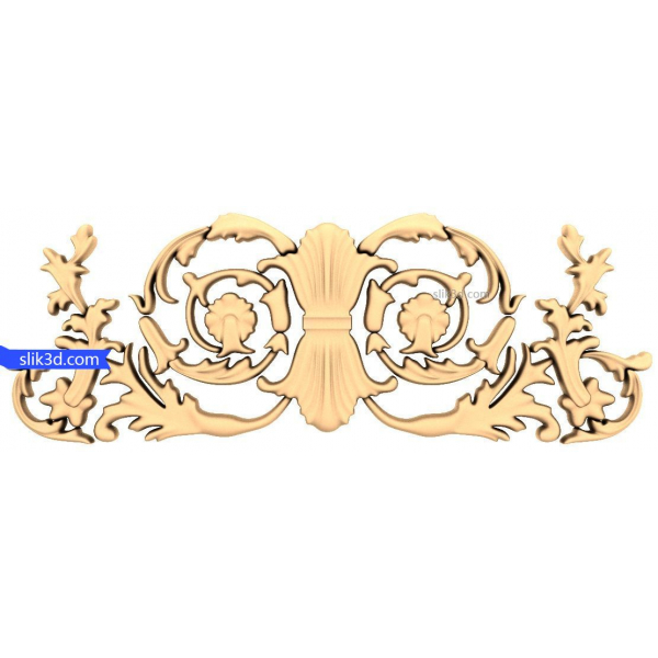 Baroque Elegance 3D STL Model for CNC Routers Baroque Elegance 3D STL Model for CNC Routers