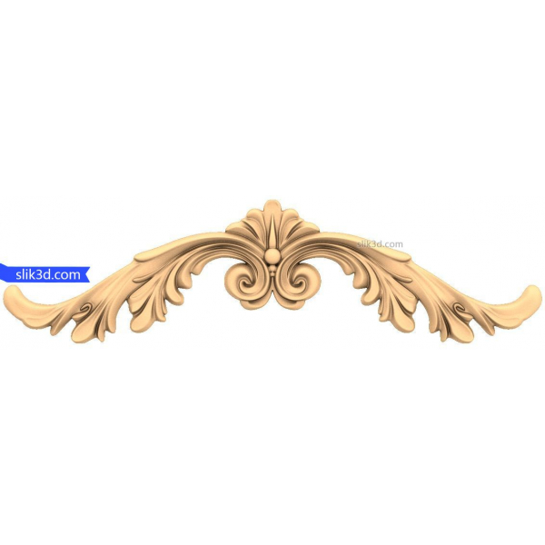 Verzierte Acanthus-Schriftrolle 3D STL Modell für CNC Verzierte Acanthus-Schriftrolle 3D STL Modell für CNC