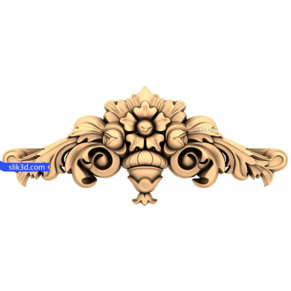 Floral Elegance 3D STL Model for CNC and 3D Printing