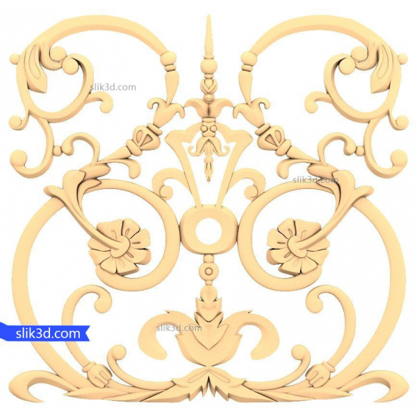 Florale Symphonie 3D STL Modell für CNC Florale Symphonie 3D STL Modell für CNC