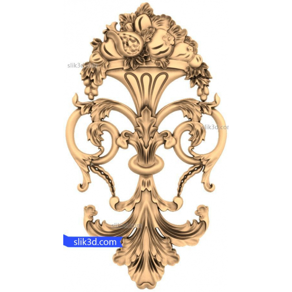 Floral Opulence 3D Decor - STL Model for CNC Router