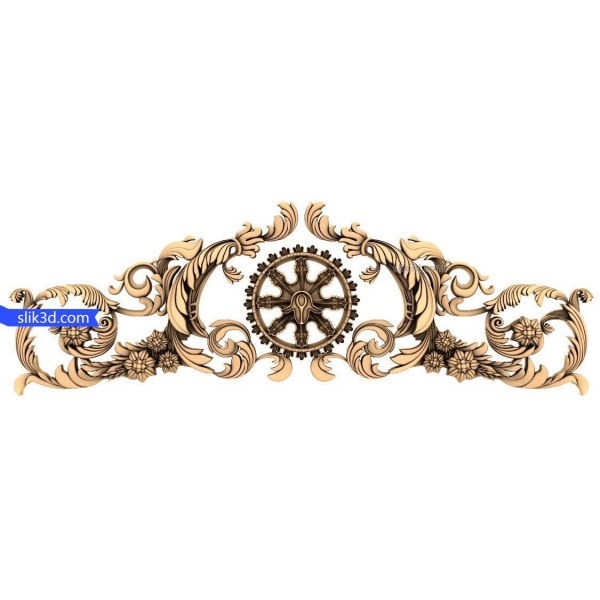 Udsmykkede blomsterapplikationer 3D STL-model til CNC Udsmykkede blomsterapplikationer 3D STL-model til CNC
