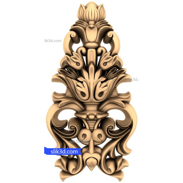 Baroque Bloom 3D STL Model for CNC Baroque Bloom 3D STL Model for CNC