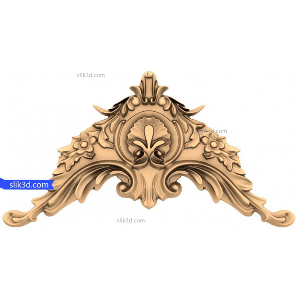 Ornamental Elegance 3D STL Model for CNC