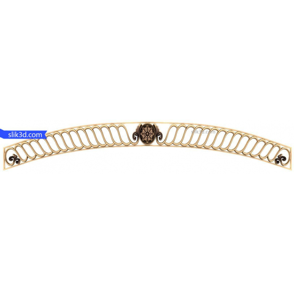 Elegant Scroll Arch 3D STL Model for CNC Elegant Scroll Arch 3D STL Model for CNC