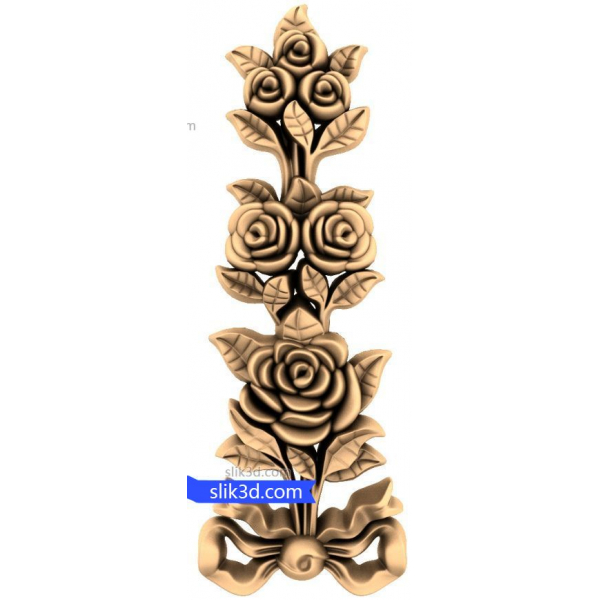 Rose Elegance โมเดล 3D STL สำหรับงานไม้ CNC Rose Elegance โมเดล 3D STL สำหรับงานไม้ CNC