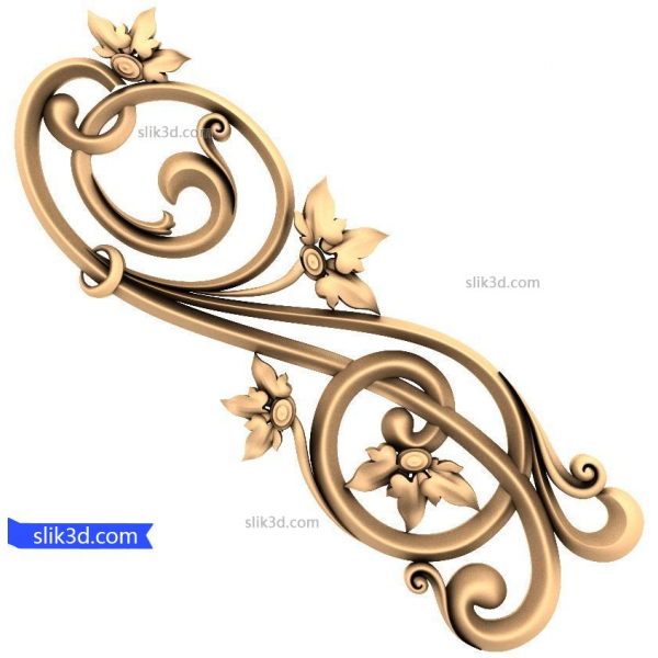 Floral Elegance 3D STL Model for CNC and 3D Printing Floral Elegance 3D STL Model for CNC and 3D Printing