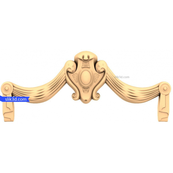 Baroque Elegance Ornament 3D STL Model for CNC Baroque Elegance Ornament 3D STL Model for CNC