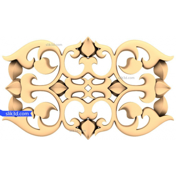 Ornamental Elegance 3D STL Model pentru CNC Ornamental Elegance 3D STL Model pentru CNC