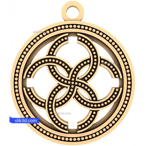 Eternal Knot Pendant STL Model for CNC Use Eternal Knot Pendant STL Model for CNC Use