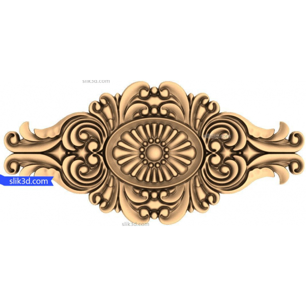 Regal Swirl Ornament 3D Model for CNC and 3D Printing Regal Swirl Ornament 3D Model for CNC and 3D Printing