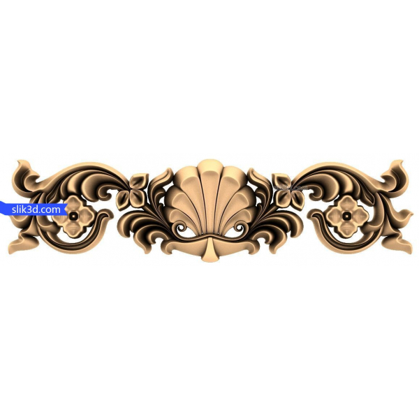 Ornate Floral Harmony 3D STL Model for CNC Ornate Floral Harmony 3D STL Model for CNC