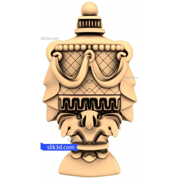 Majestic Drapery Vase 3D STL Model for CNC Majestic Drapery Vase 3D STL Model for CNC