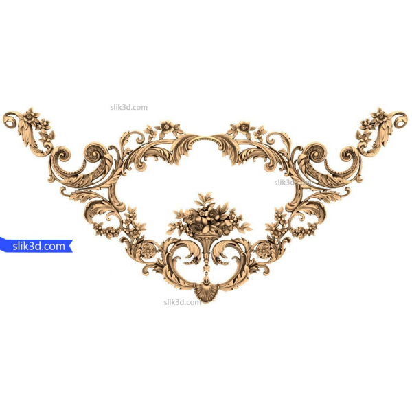 3D Floral Elegance Corner Decor for CNC 3D Floral Elegance Corner Decor for CNC