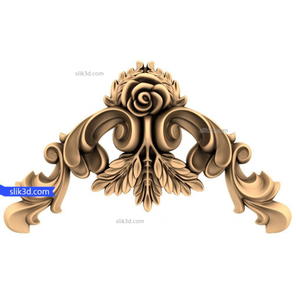 Elegance Flourish 3D STL Model for CNC and 3D Print