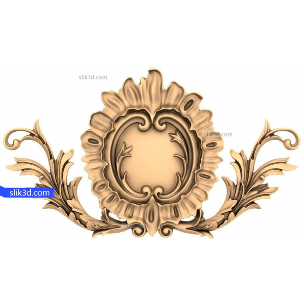Flourished Harmony Panel - Model decorativ 3D STL pentru CNC