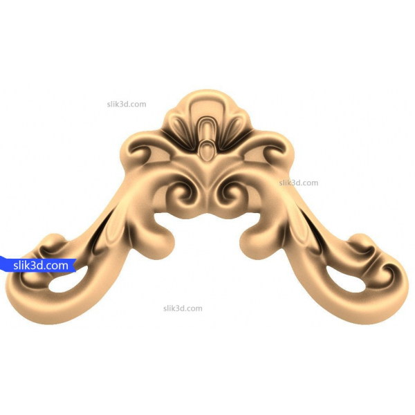 Barockes Schnörkel-3D-STL-Dekorationsdesign Barockes Schnörkel-3D-STL-Dekorationsdesign