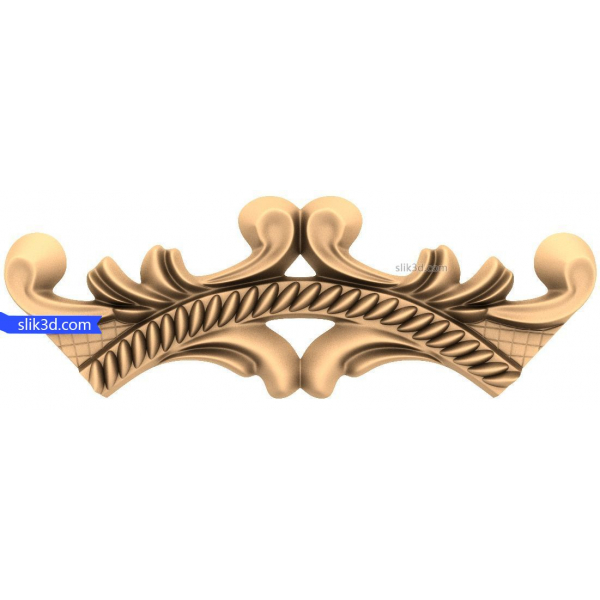 Regal Flourish 3D STL Model for CNC and 3D Printers Regal Flourish 3D STL Model for CNC and 3D Printers