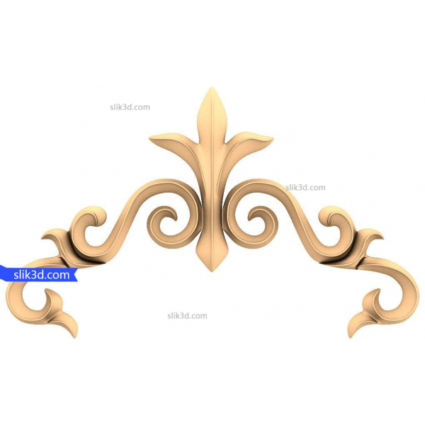 แบบจำลอง STL 3D Floral Scroll Ornament แบบจำลอง STL 3D Floral Scroll Ornament