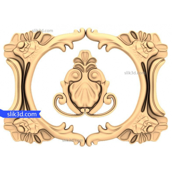 Baroque Elegance 3D Model for CNC Router