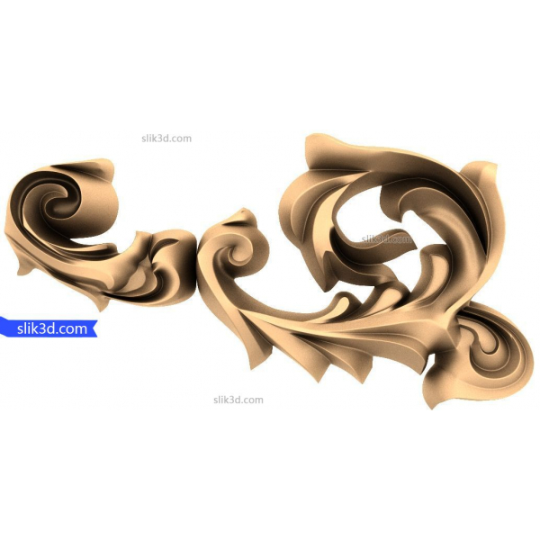 Modello STL 3D decorativo vortice ornamentale per CNC Modello STL 3D decorativo vortice ornamentale per CNC