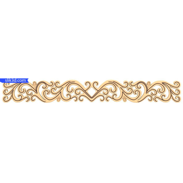 Elegant Acanthus Scroll 3D STL-model til CNC Elegant Acanthus Scroll 3D STL-model til CNC