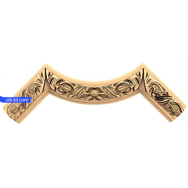 Regal Acorn Corner Molding 3D Model for CNC Regal Acorn Corner Molding 3D Model for CNC