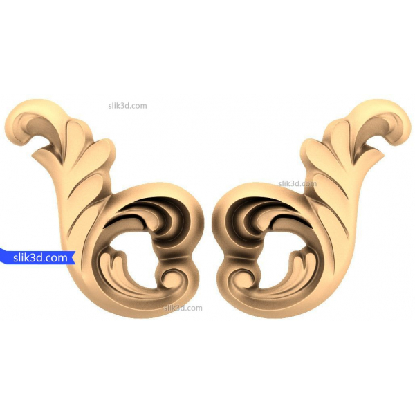Flourish Elegance 3D STL Model for CNC Flourish Elegance 3D STL Model for CNC