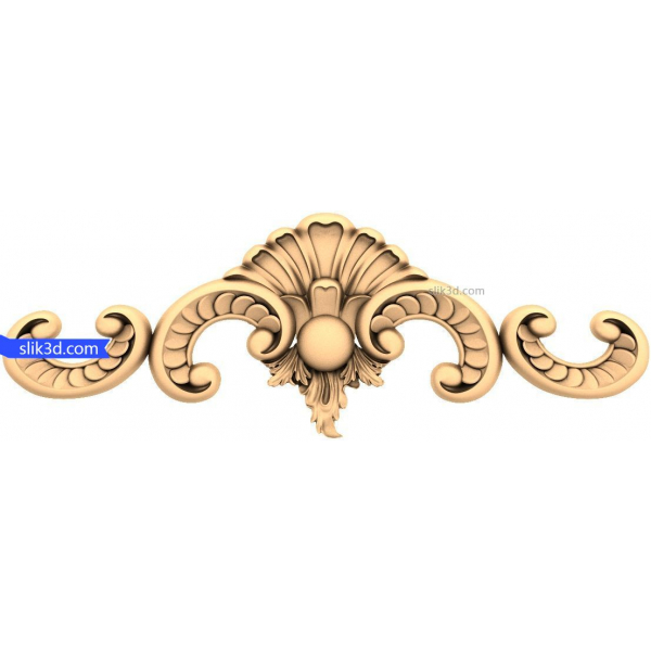 Ornate Scroll Splendor 3D STL მოდელი CNC-სთვის Ornate Scroll Splendor 3D STL მოდელი CNC-სთვის