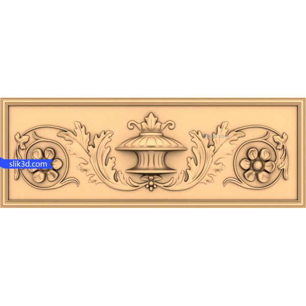 Pannello decorativo emblema regale modello 3D STL Pannello decorativo emblema regale modello 3D STL