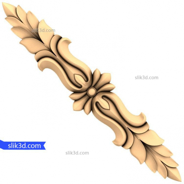 Floral Elegance 3D STL-model til CNC Floral Elegance 3D STL-model til CNC