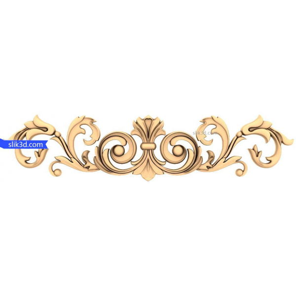 Ornate Elegance Decorative STL Model for CNC