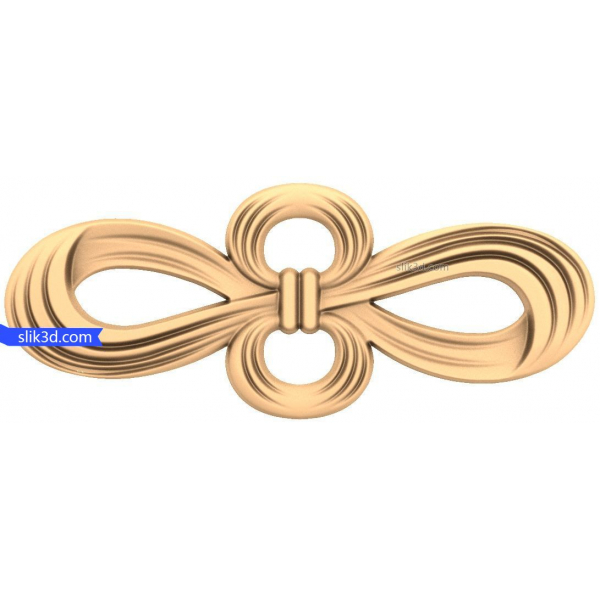 Timeless Bow Detail 3D Model for CNC Woodworking