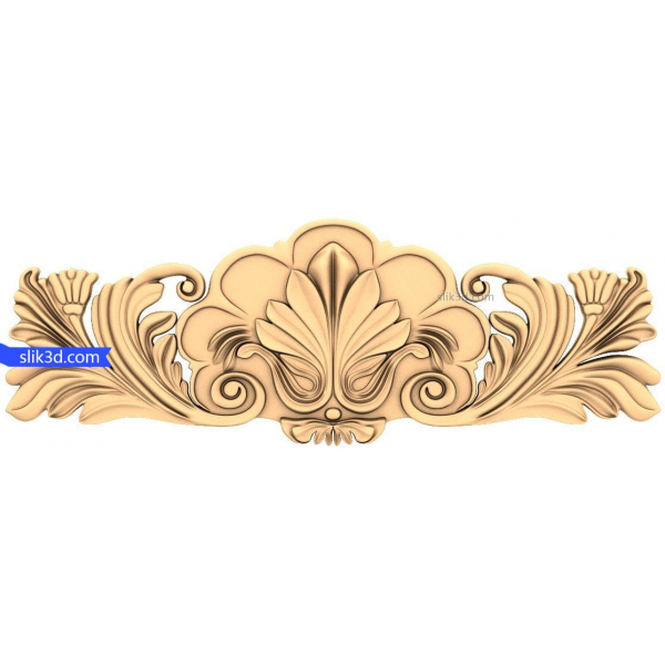 Fleur Majesty Decorative Panel 3D STL Model for CNC Fleur Majesty Decorative Panel 3D STL Model for CNC