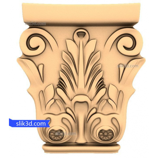 Regal Corinthian Capital 3D STL til CNC Regal Corinthian Capital 3D STL til CNC