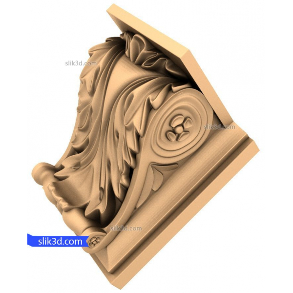 সিএনসির জন্য অর্নেট লিফ কর্বেল 3D STL মডেল সিএনসির জন্য অর্নেট লিফ কর্বেল 3D STL মডেল
