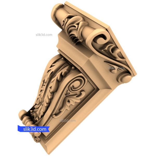 Konsole im viktorianischen Stil, 3D-STL-Modell Konsole im viktorianischen Stil, 3D-STL-Modell