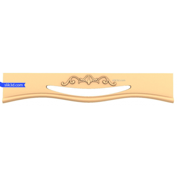 Elegance Wave 3D STL model pro CNC a dřevoobrábění