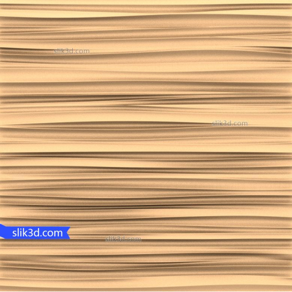 Serene Waves 3D Decorative Panel STL Model Serene Waves 3D Decorative Panel STL Model