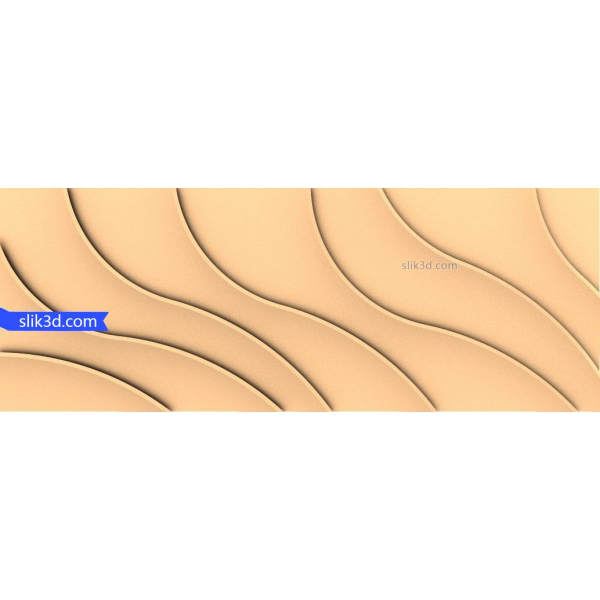 Wave Harmony 3D Panel - የተራቀቀ የ STL ንድፍ ለ CNC