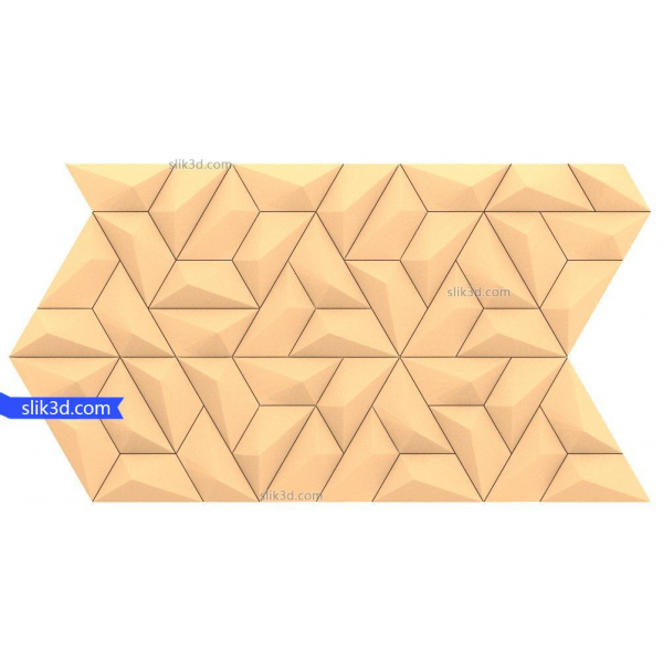 Prizmatické trojúhelníky 3D STL model pro CNC